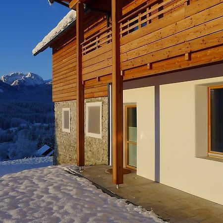 Der Weber - Haus Der Zukunft Lägenhet Hermagor-Pressegger See Exteriör bild